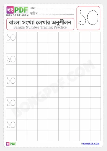 Tracing Bengali Number