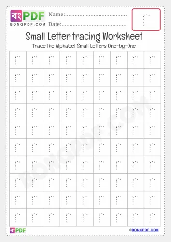 Tracing small letter r